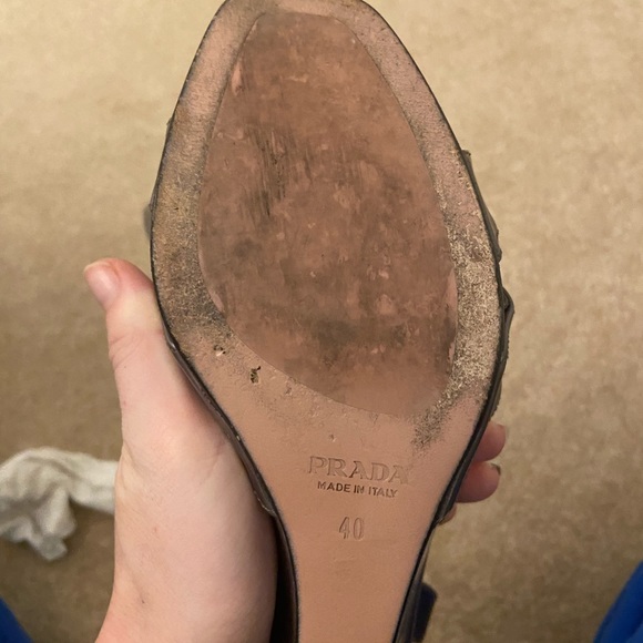 Prada silver wedge heels - Picture 4 of 4